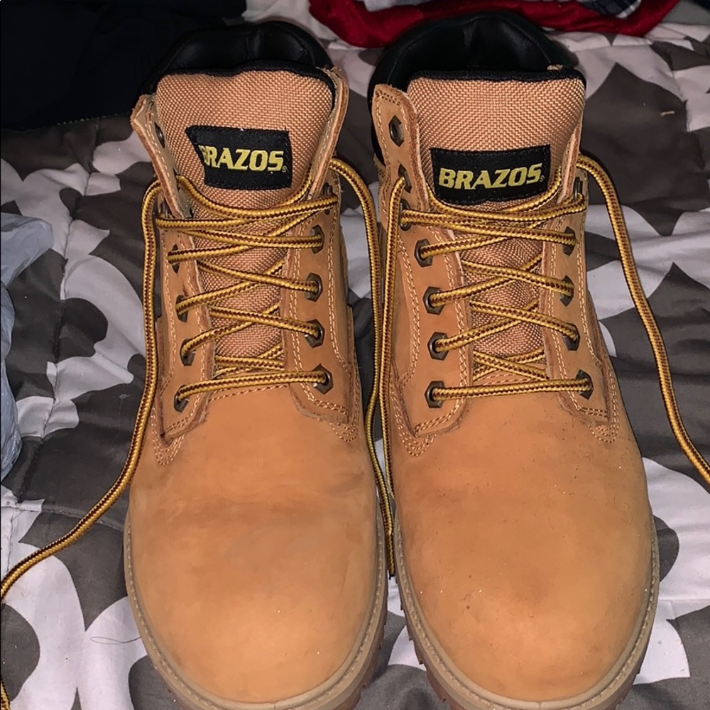 Brazos water proof boots. Sells at Academy for $60